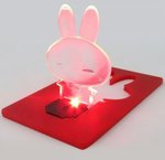 Fold-up LED Pocket Rabbit Wallet Card Light $0.10 USD (~$0.14 AUD) Delivered @DealsMachine