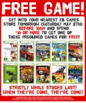 [EXPIRED] EB Games FREE Game Tomorrow (before 10am with Purchase of $10 or More)