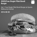 Oporto: Free Bondi Burger (Via App) (Melbourne Central Only?) (Existing Members Only)