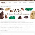 Win a Haighs Chocolate Frog Hamper (Worth $180) or 1 of 10 Midi Frogs from Haighs