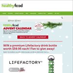 Win 1 of 5 Lifefactory Drink Bottles Worth $59.95 Each from Healthy Food Guide