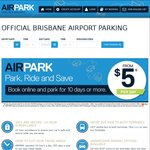 $5 Per Day (Min 10 Days) @ Airpark Brisbane Airport
