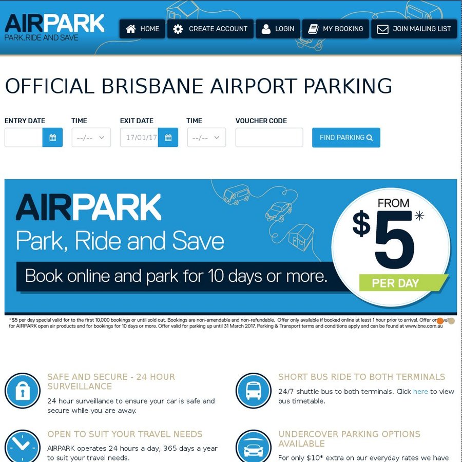 $5 parking brisbane airport