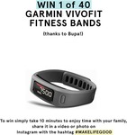 Win 1 of 40 Garmin Vivofit Fitness Bands Worth $109 Each [Upload Photo of Taking 10 Minutes to Enjoy Time with Family]