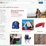 eBay 20% off Camping Gear @ 10 Stores 