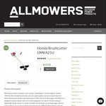Honda Straight Shaft Brushcutters $70 off. Eg. UMK425U $609 Delivered NSW Allmowers.com.au