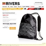 Sports Drawstring Backpack $7.99 (Was $12) Delivered @ Rivers