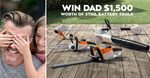 Win 1 of 4 STIHL Compact Battery Bundles (Trimmers/Chainsaw/Blower/etc) Worth $1,563 from STIHL