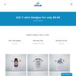 200 T-Shirt Designs at US $0.99 (~AU $1.30) (Worth $1000) from Ovilin