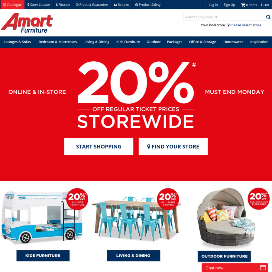20 off Everything at Amart Furniture OzBargain