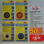 ½ Price DynaGrip SOS Silicone Tape 25mm X 3m $5.49, Castrol Magnatec 5L 10W-30 $22.49, 10W-40 $19.97 @ Supercheap Auto (27/12)