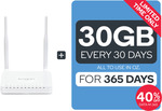 Kogan Mobile Broadband Bundle: 4G Router & 30GB Per 30 Days, $33.61 Per 30 Days, if You Buy 365 Days Upfront ($408.94)