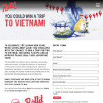 Win a Trip for 2 to Vietnam [All except NT, Purchase Any Menu Item from Roll'd]