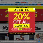 20% off All Clothing at SportsDirect