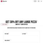 30% off 1 Large Pizza @ Pizza Hut
