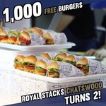 [NSW, Chatswood] Royal Stacks - 1000 FREE BURGERS (27/10)