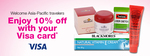 Priceline: 10% off with an Asia Pacific VISA Card and Passport (Min $100) (Participating Stores Only)