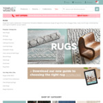 25% off Rugs over $99 at Temple & Webster