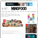 Win 1 of 5 Product of the Year Packs Worth $150 from MiNDFOOD