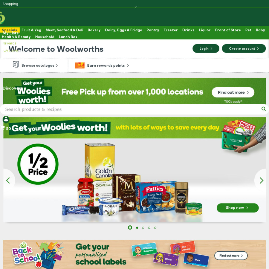 1500 Bonus Woolworths Points When You Spend 50 or More Woolworths