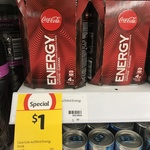 [VIC] Coca Cola Energy 4x 250ml $1 @ Coles, Northcote Plaza