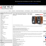Jamo C93 II Concert 6” Bookshelf Speakers Pair (Dark Apple) $699 Delivered / C91 II Black Ash Pair (Expired) @ ClefHiFi