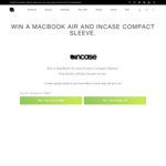 Win a 13" MacBook Air & Incase Compact Sleeve Worth 1,779 from Performance Distribution Pty Ltd