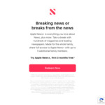 Apple News+ 3 Months Free Trial (New Subscribers) @ Apple News