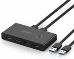 [Prime] UGREEN USB 3.0 Sharing Switch $34.29 Delivered @ Ugreen via Amazon AU