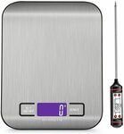 5kg LCD Digital Scales & Meat Thermometer $12.34 Delivered @ Zappy Bliss Amazon AU