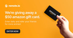 Win a US$50 Amazon Gift Card from remote.io