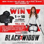 Win 1 of 15 Black Widow Merch Packs Worth $119.85 from JB Hi-Fi