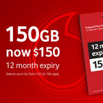 Vodafone $250 Prepaid Plus Starter Pack for $150 (365-Day Expiry with 150GB) @ Groupon