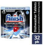 Finish Ultimate Pro Dishwasher Tablets 32s or Finish Ultimate Pro 0% Dishwasher Tablets 34s - 1/2 Price $18.00 @ Coles