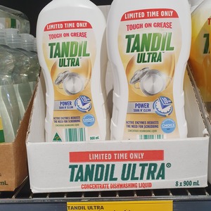 Tandil Ultra Power Soak N' Clean Dishwashing Liquid, 900ml $2.99 @ ALDI