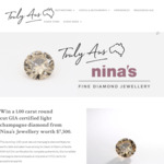 Win a 1 Carat Round Cut GIA Certified Light Champagne Diamond (Worth $7,500) from Truly Aus
