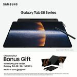 [Pre Order, Prime] Bonus $100 Amazon Credit + Bonus Gift (~$499 RRP) with Samsung Galaxy Tab S8/S8+/Ultra from $1099 @ Amazon AU