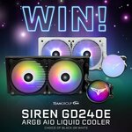 Win a TeamGroup Siren GD240E ARGB AIO Liquid Cooler from PC Case Gear