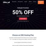 50% off Australian SSD Web Hosting (Recurring Lifetime Discount) - from $3.48/Month @ Obble Hosting