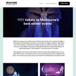 Win Tickets for 2 to Cinderella + Overnight Accommodation or 1 of 3 Entertainment Prizes from Melbourne Airport [VIC]