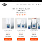 Winter Blend Final Stock Sale, 40% off, $32.4/kg Delivered @ Coffee on Cue