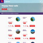 Virgin Australia Tropical Happy Hour Sale: Flights O/W from $89 to $229 @ Virgin Australia