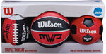 Wilson MVP Triple Threat Pack (Mini Basketball, NFL & Soccer Ball) $29.95 + Delivery ($0 with eBay Plus) @ Wilson Australia eBay