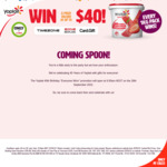 Receive 1x Game of Zone Bowling or 30 Mins Timezone or $5 - $40 Card.Gift Gift Card with 1L Yoplait Yoghurt Purchase @ Coles