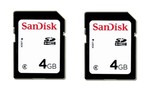 2x 4GB Sandisk SD Cards for $5.95 - Free Pick Up or $6.95 Shipping