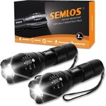 [Prime] Semlos Zoomable Flashlight 2 Pack $8.89 Delivered @ hoafa au via Amazon AU