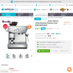 [Back Order] Breville the Barista Express Impress Coffee Machine - Stainless Steel $757 Delivered @ Appliances Online