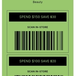 Spend $150 Save $30, Spend $100 Save $20: on Clothing, Footwear, Accessories & Beauty Products (Online & in-Store) @ Target