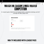 NBA League Pass Indian Rupee ₹1999 (~A$35.66, Indian VPN Required for Signup) @ NBA