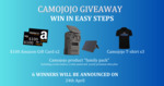 Win a Camojojo Product Package, 1 of 2 US$100 Amazon Gift Cards or 1 of 3 Camojojo T-Shirts from Camojojo